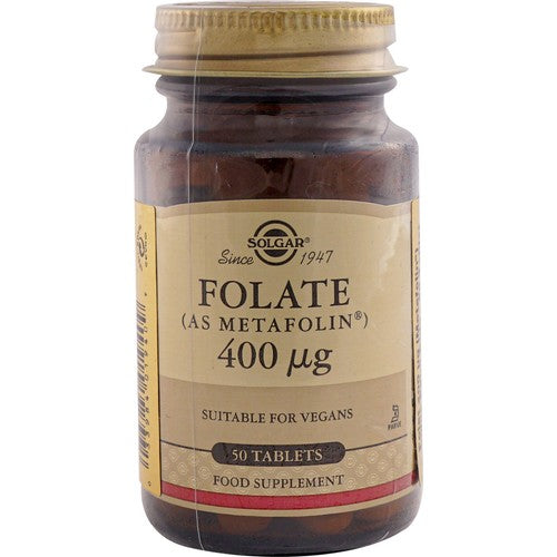 Solgar Folate Metafolin 400 mcg 50 Tablet