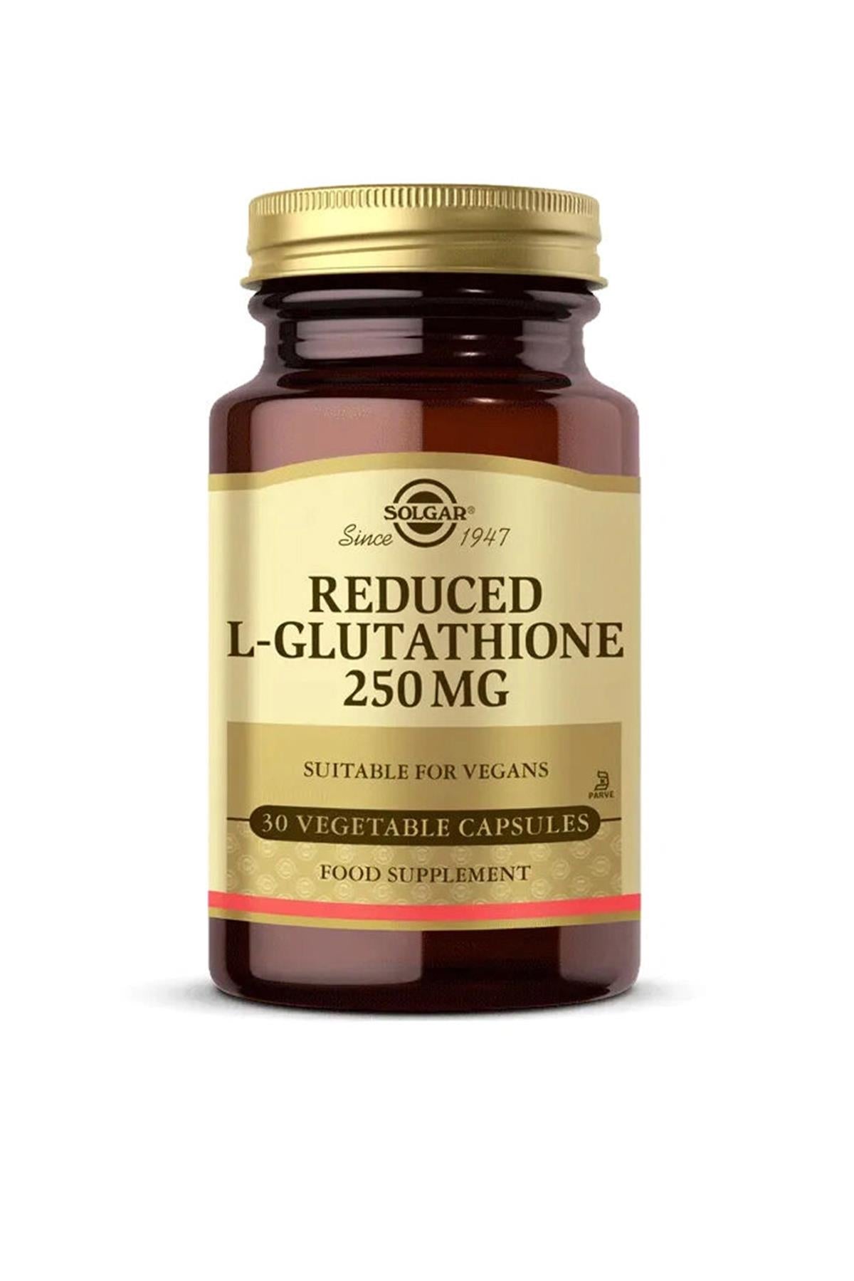Solgar L-Glutathione 250 mg (Reduced) 30 Kapsül