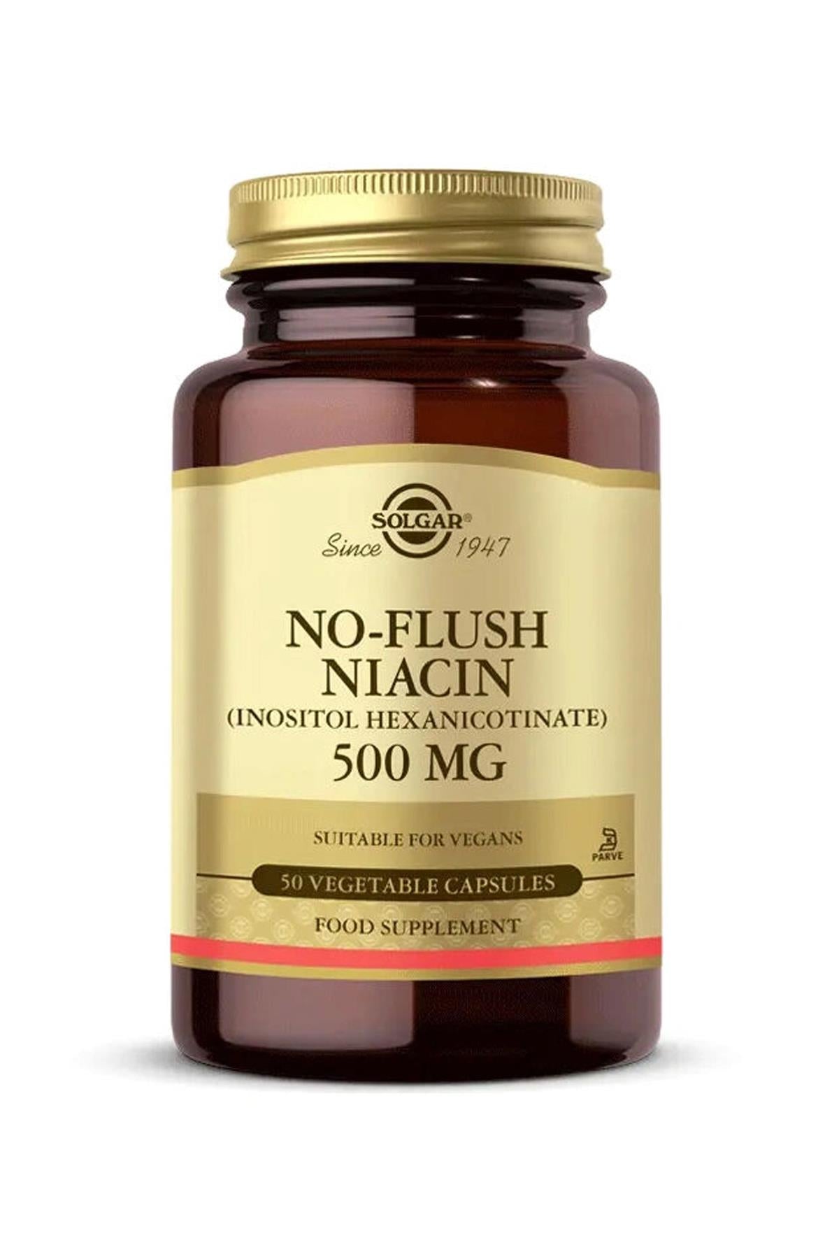 Solgar No Flush Niacin 500 mg 50 Kapsül