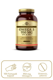 Solgar Omega 3 950 mg 100 Yumuşak Jelatinli Kapsül