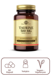 Solgar Taurine 500 mg 50 Bitkisel Kapsül