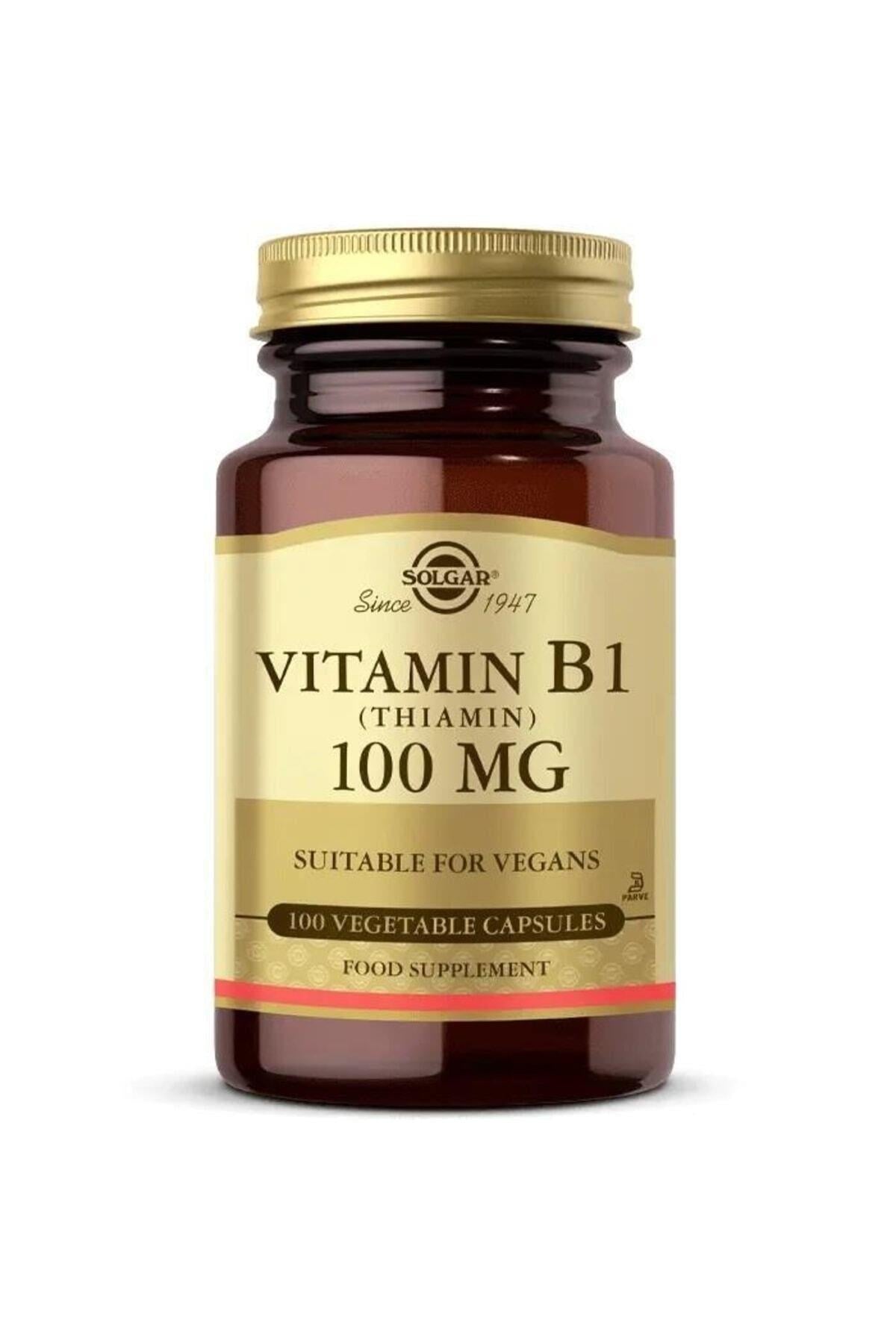 Solgar Vitamin B1 (Thiamin) 100 mg 100 Kapsül