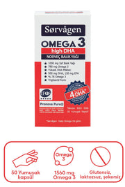 Sorvagen Omega 3 High DHA Norveç Balık Yağı 50 Kapsül