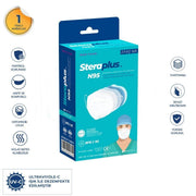 Steraplus Beyaz FFP2 5 Katmanlı Telli N95 Maske 10'lu