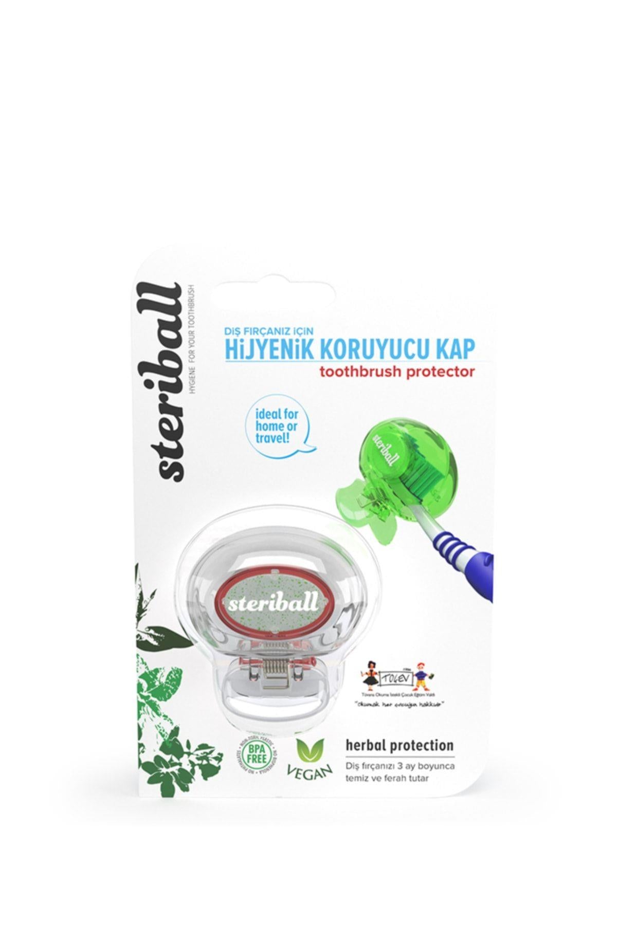 Steriball Diş Fırçası için Koruyucu Hijyenik Kap - Şeffaf