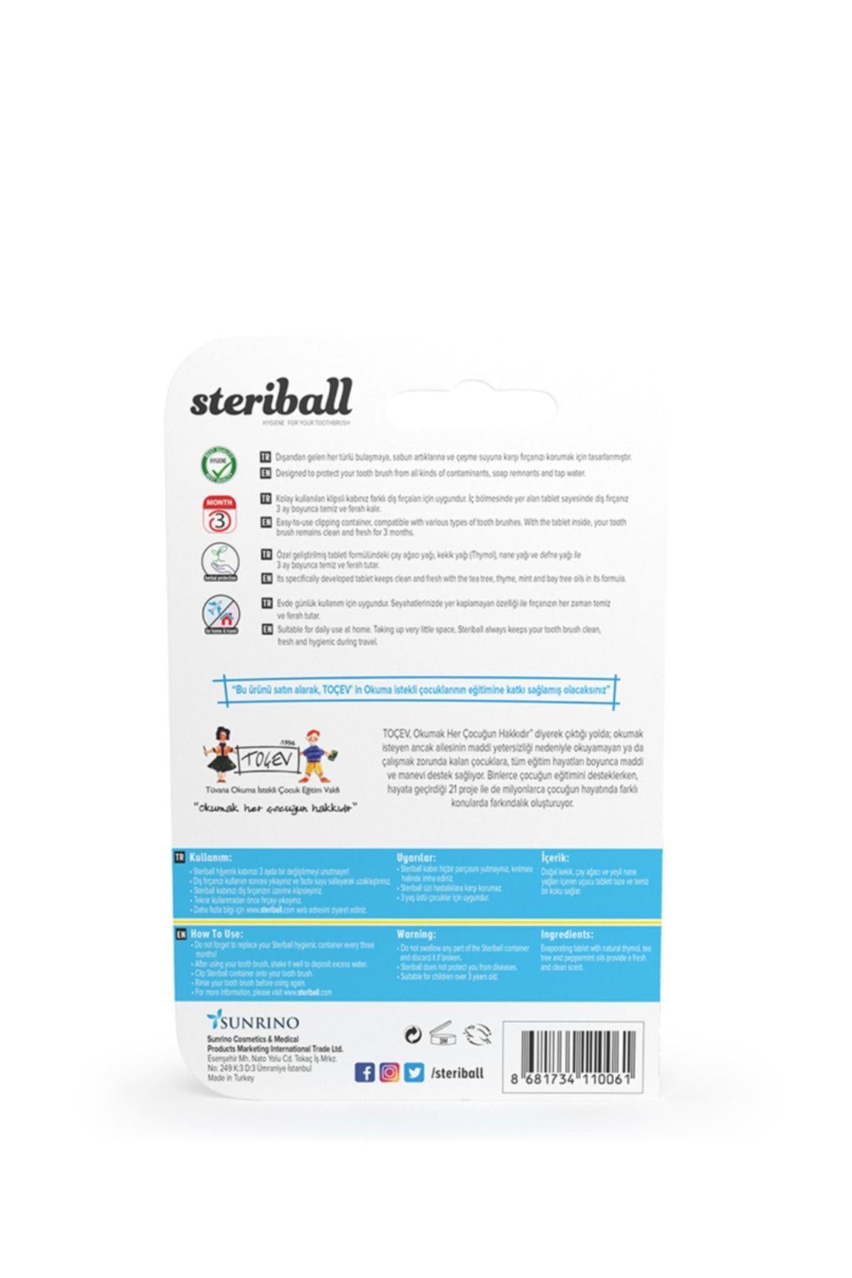 Steriball Diş Fırçası için Koruyucu Hijyenik Kap - Yeşil