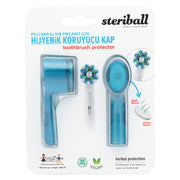 Steriball Pilli veya Şarjlı Diş Fırçaları İçin Hijyenik Diş Fırçası Kabı - Mavi