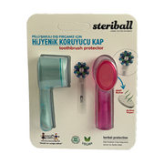 Steriball Pilli veya Şarjlı Diş Fırçaları İçin Hijyenik Diş Fırçası Kabı - Şeffaf ve Pembe