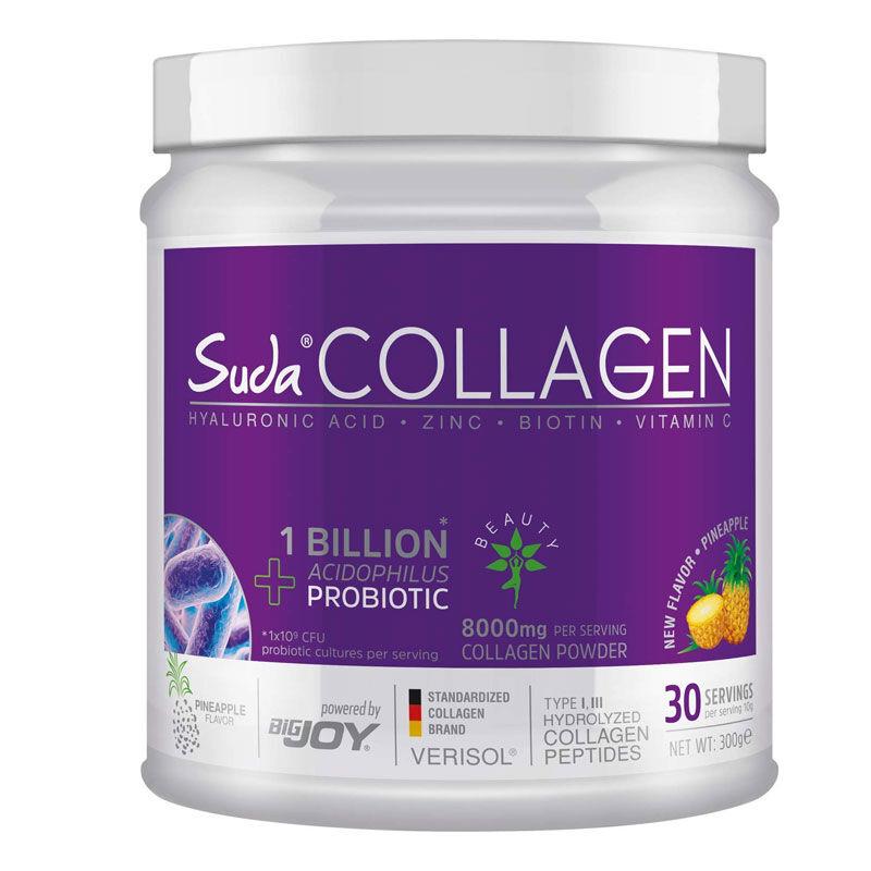 Suda Collagen + Probiyotik Ananas Aromalı Takviye Edici Gıda 300 g