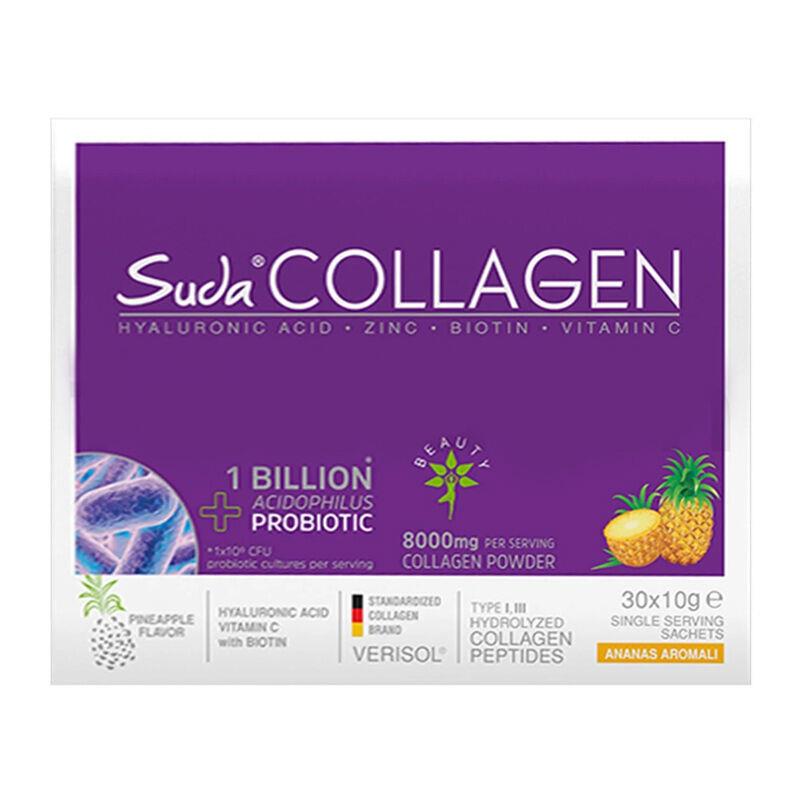 Suda Collagen Takviye Edici Gıda Ananas Aromalı 30 x 10 gr - Toz Saşe