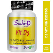Suda Vitamin D3 1000 IU 100 Tablet
