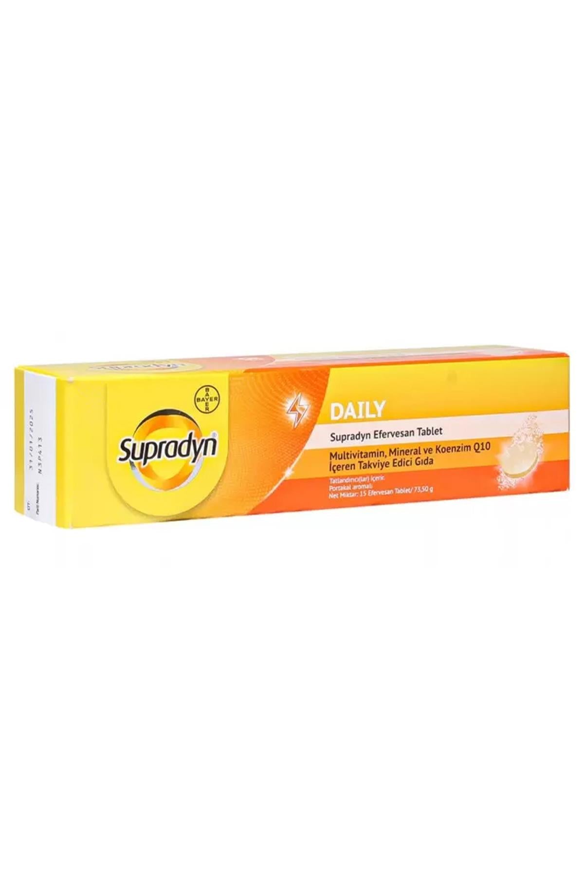 Supradyn Efervesan Portakal Aromalı 15 Tablet