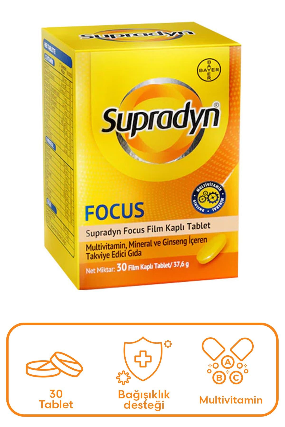 Supradyn Energy Focus 30 Film Kaplı Tablet