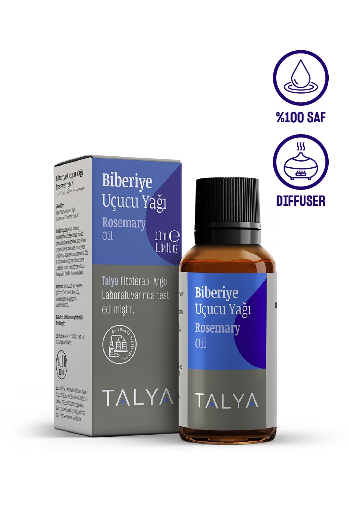 Talya Saf Biberiye Uçucu Yağı 10 ml
