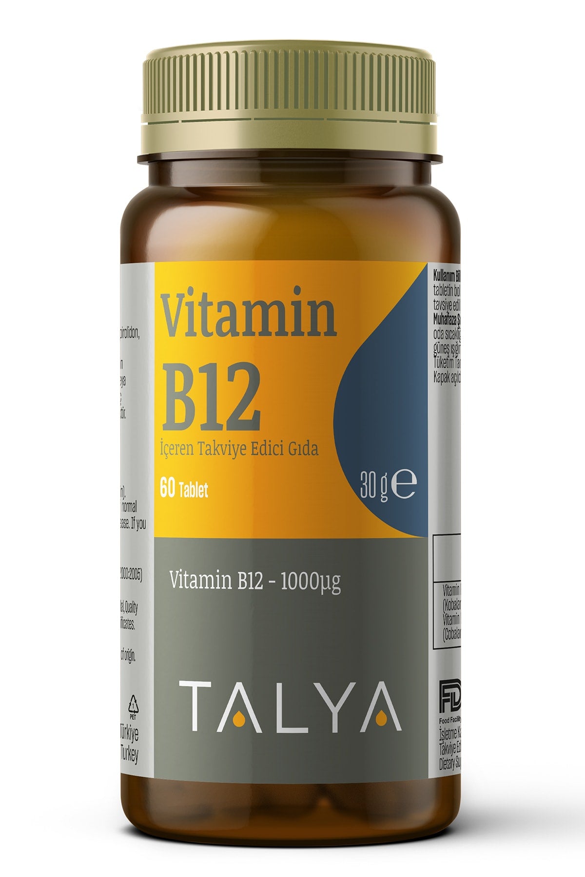 Talya Vitamin B12 İçeren 60 Tablet.