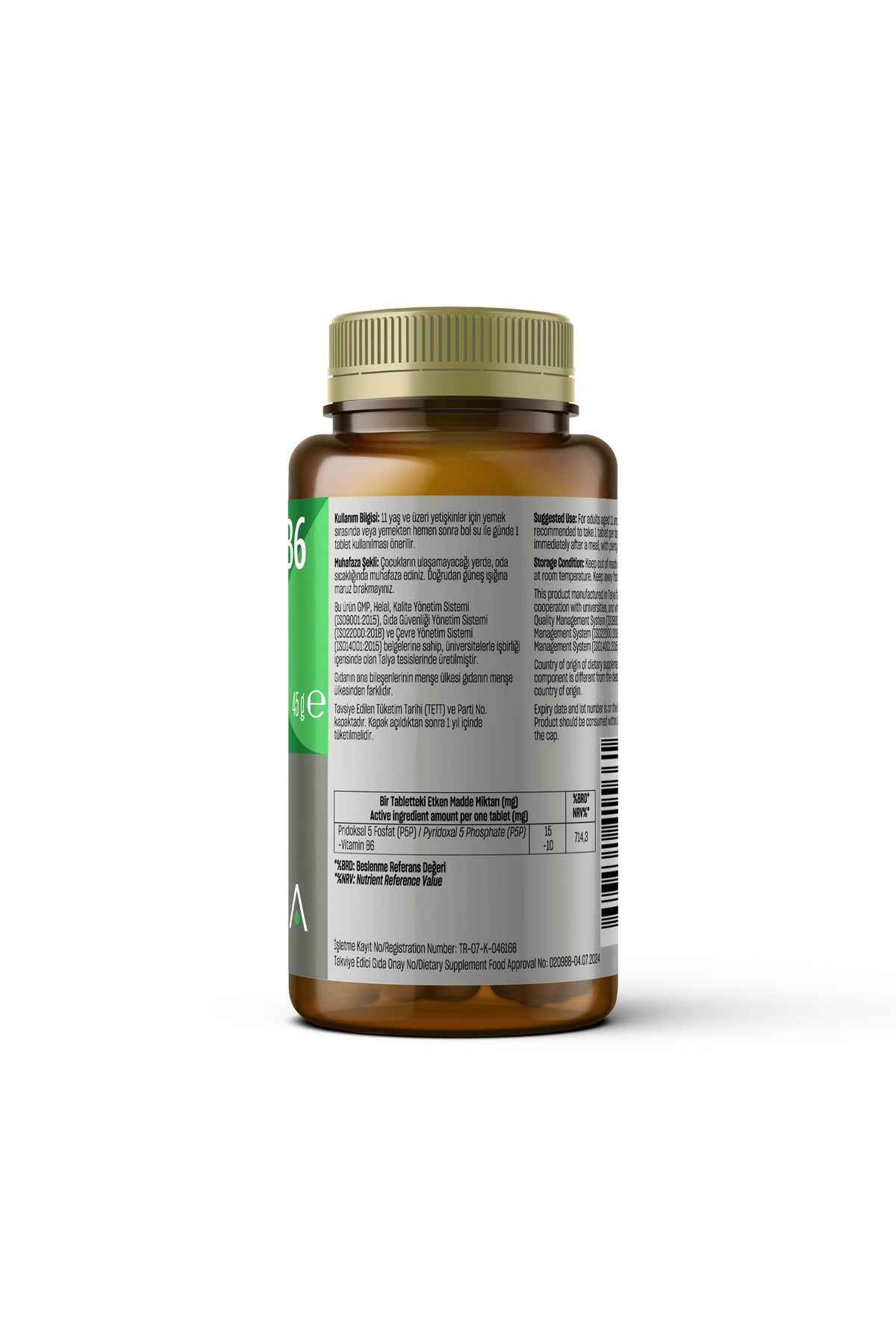 Talya Vitamin B6 60 Tablet.