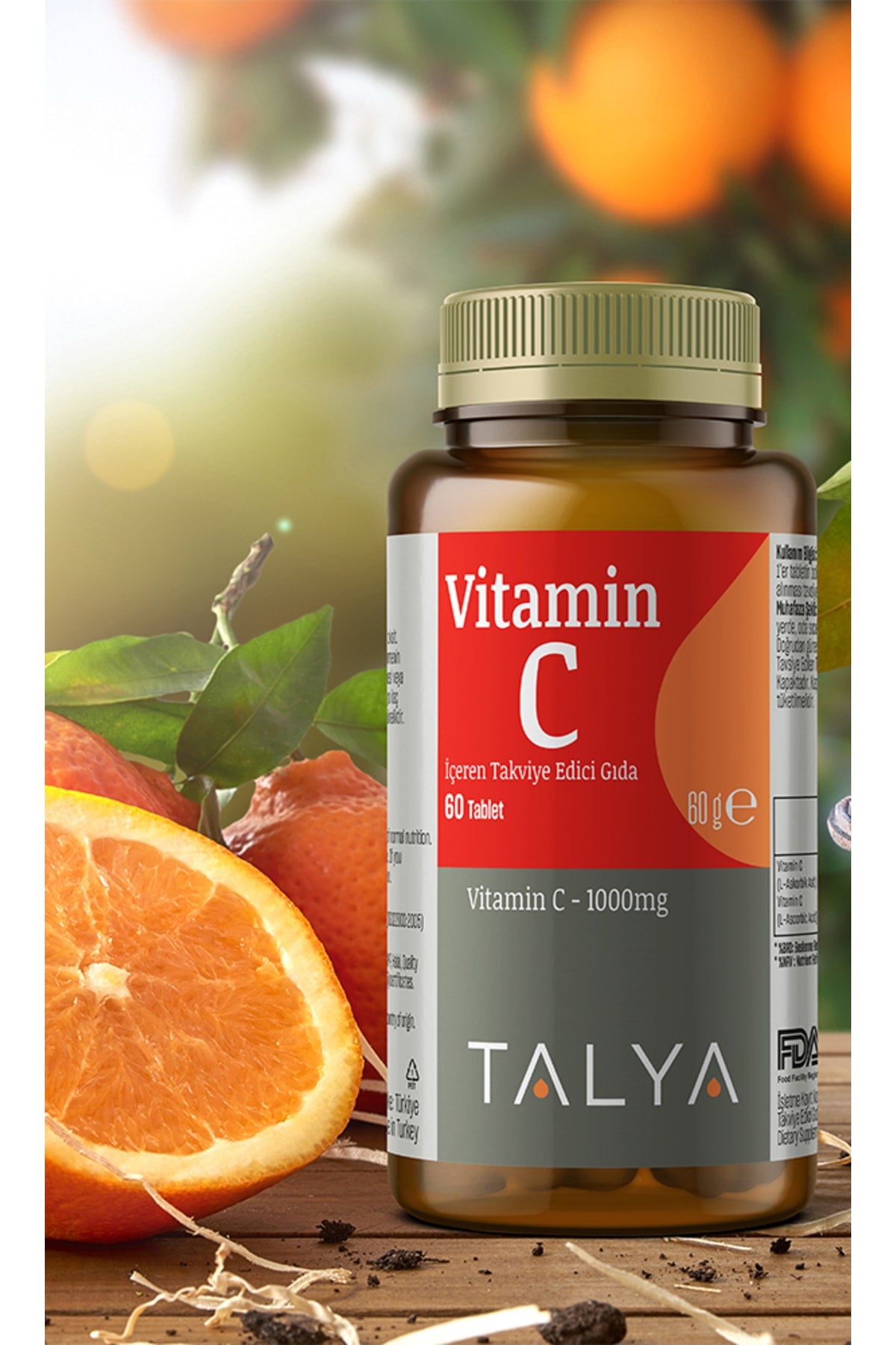 Talya Vitamin C İçeren 60 Tablet.