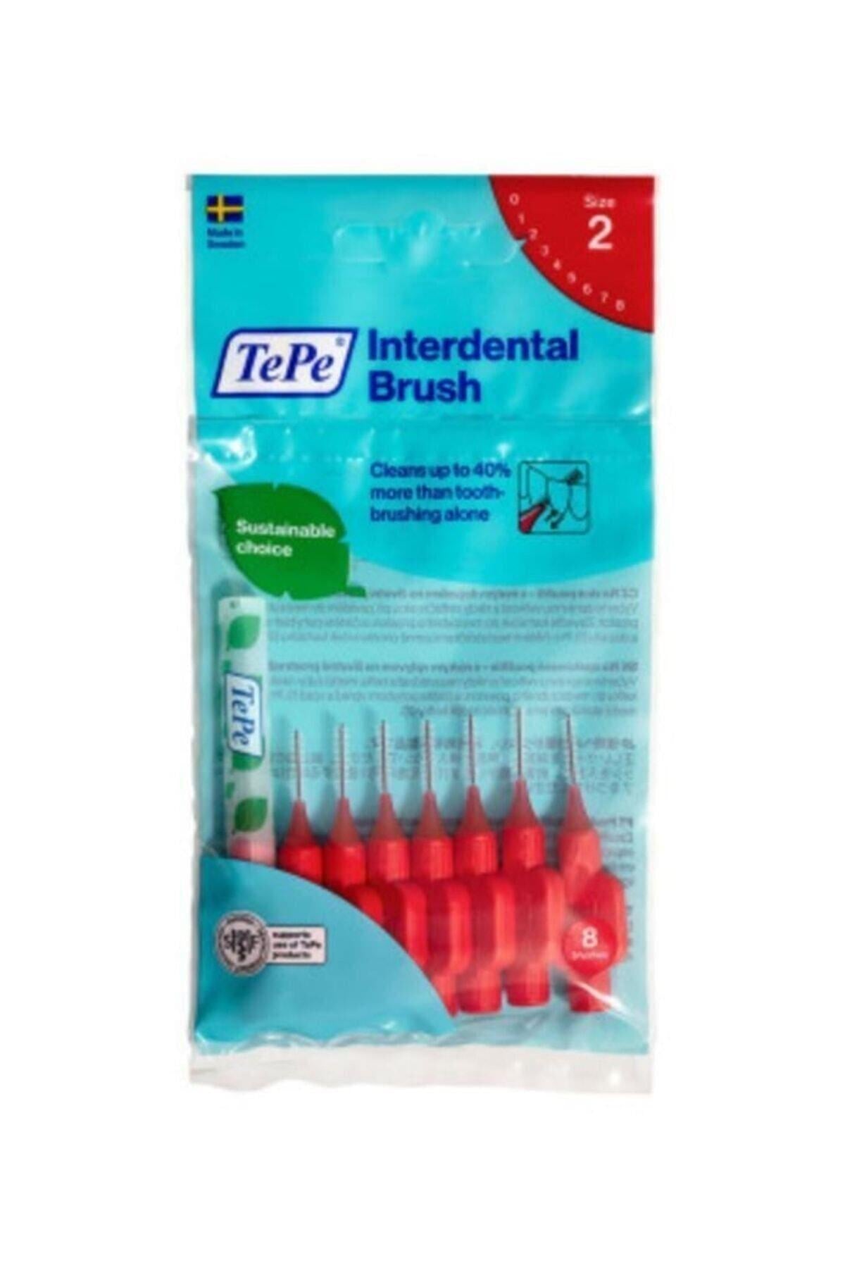 Tepe Interdental Brush Arayüz Fırçası Kırmızı 0.5 mm 8 li