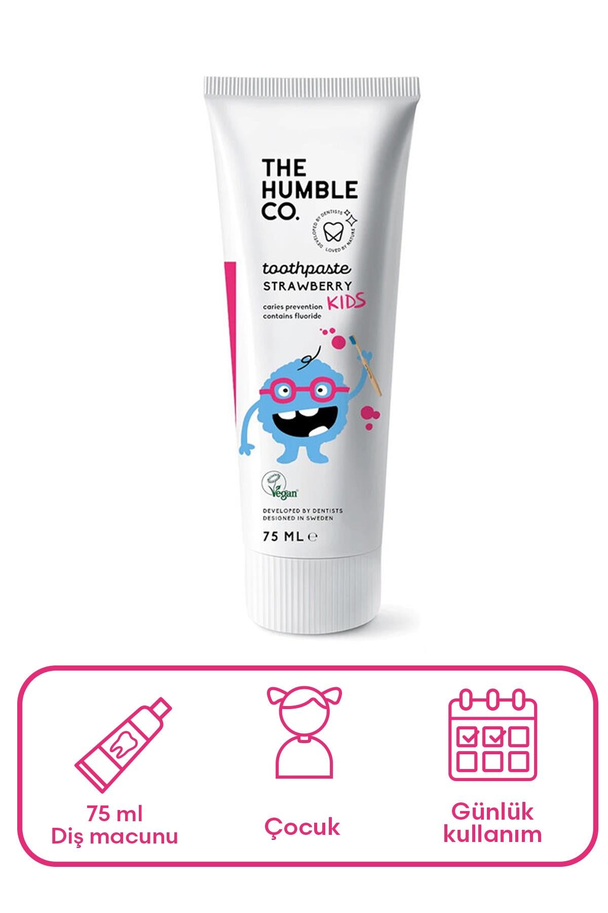 The Humble Co Natural Toothpaste Cilekli Diş Macunu 75 ml