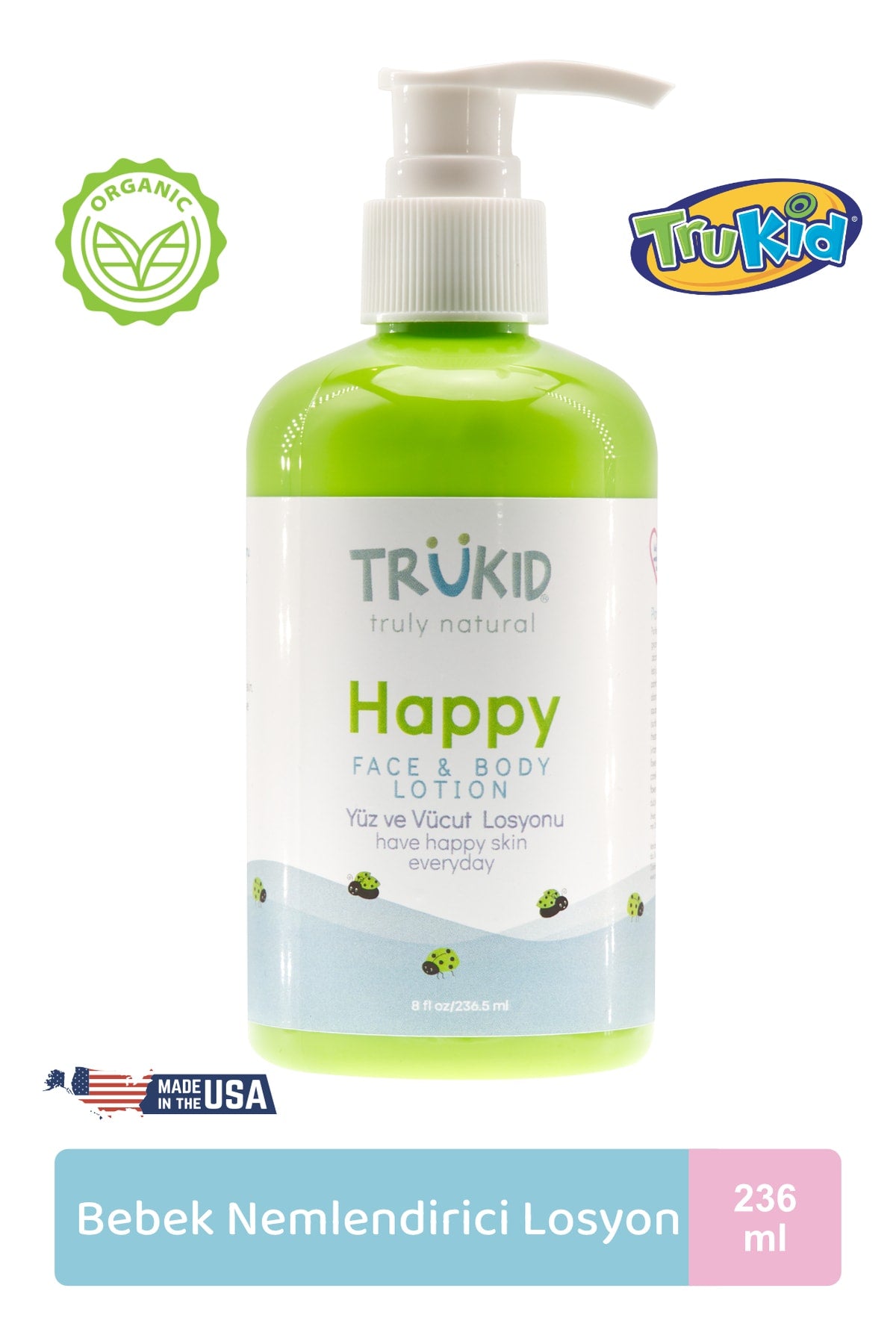 Trukid Happy Face Güneş Sonrası Yüz Vücut Bakım Losyonu 236.5 ml