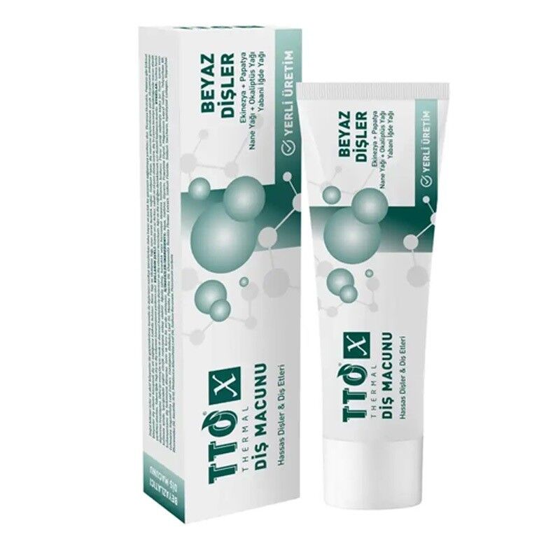 TTO X Beyazlatıcı Diş Macunu – Doğal Bitkisel Formül 75 ml