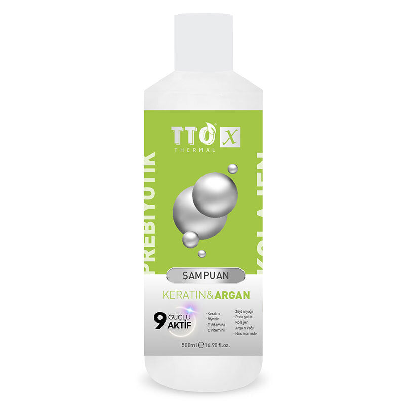 TTO X Keratin ve Argan Prebiyotik Şampuan 500 ml
