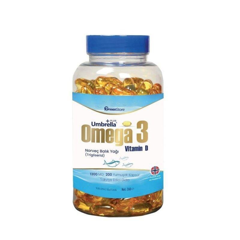 Umbrella Omega 3 Balık Yağı 200 Kapsül
