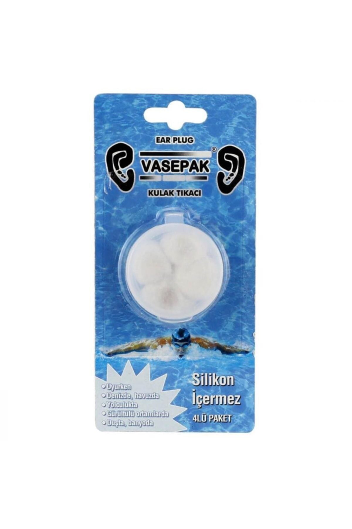 Vasepak Kulak Tıkacı 4 Lu