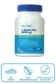 Velavit V-Biotin Plus 5000 mcg 60 Tablet