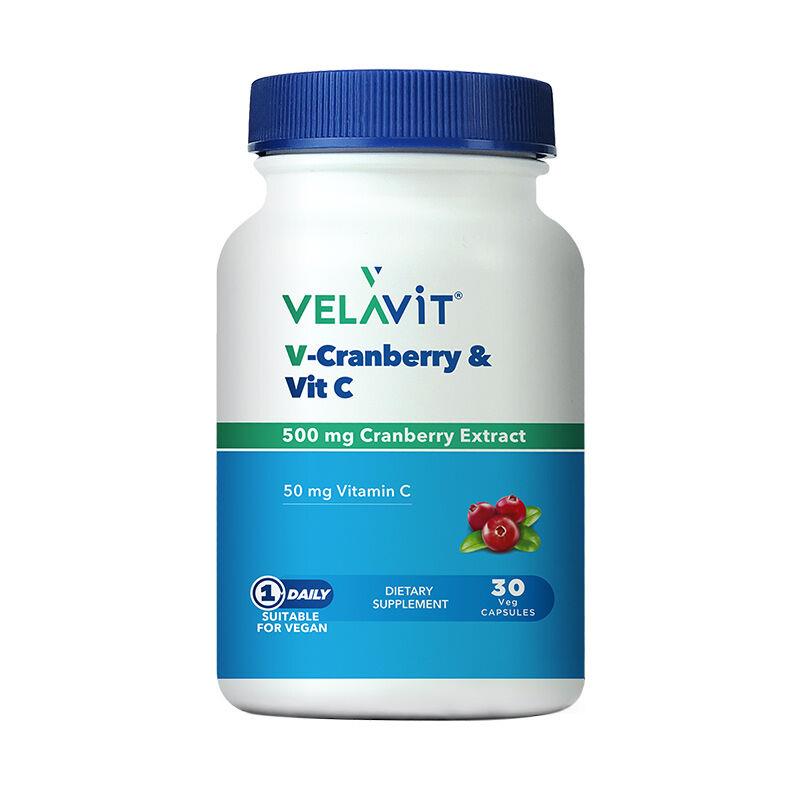 Velavit V-cranberry Vit C 30 Kapsül