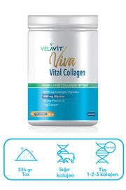 Velavit Viva Vital Collagen Toz Takviye Edici Gıda 334 gr