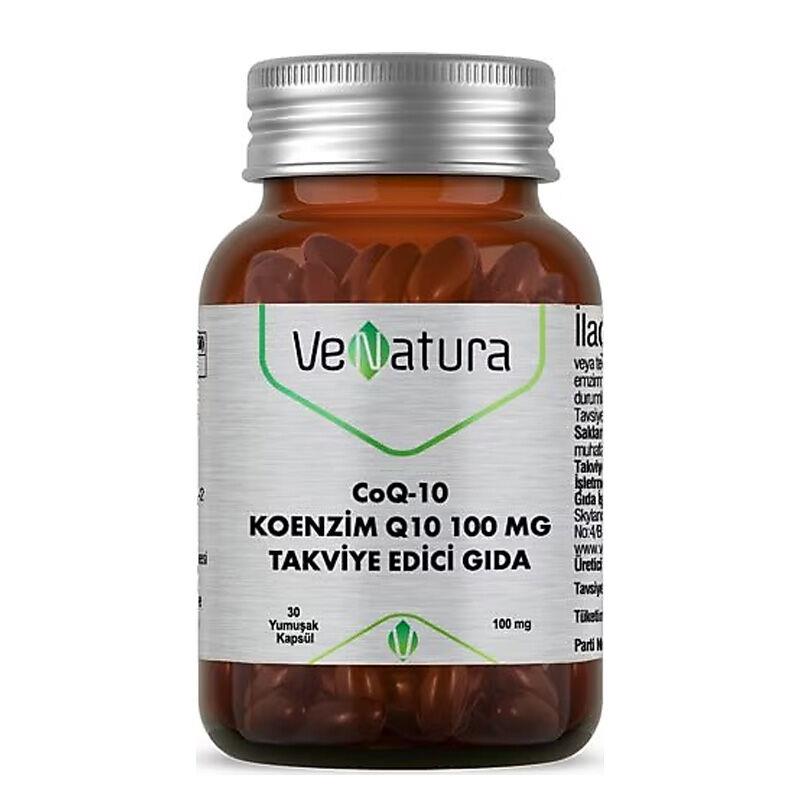 Venatura Koenzim Q10 100 Mg Takviye Edici Gıda 30 Kapsül