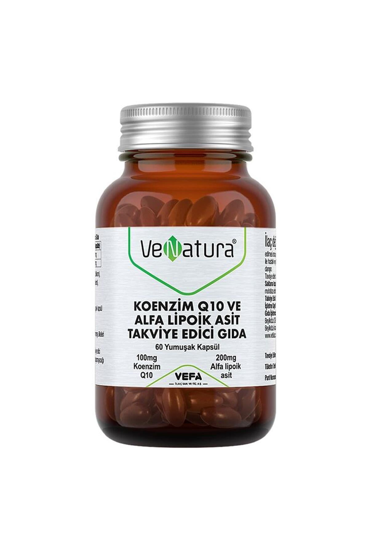 VeNatura Koenzim Q10 ve Alfa Lipoik Asit 60 Yumuşak Kapsül