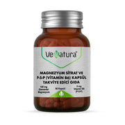 Venatura Magnezyum Sitrat ve P5P (Vitamin B6) 90 Kapsül