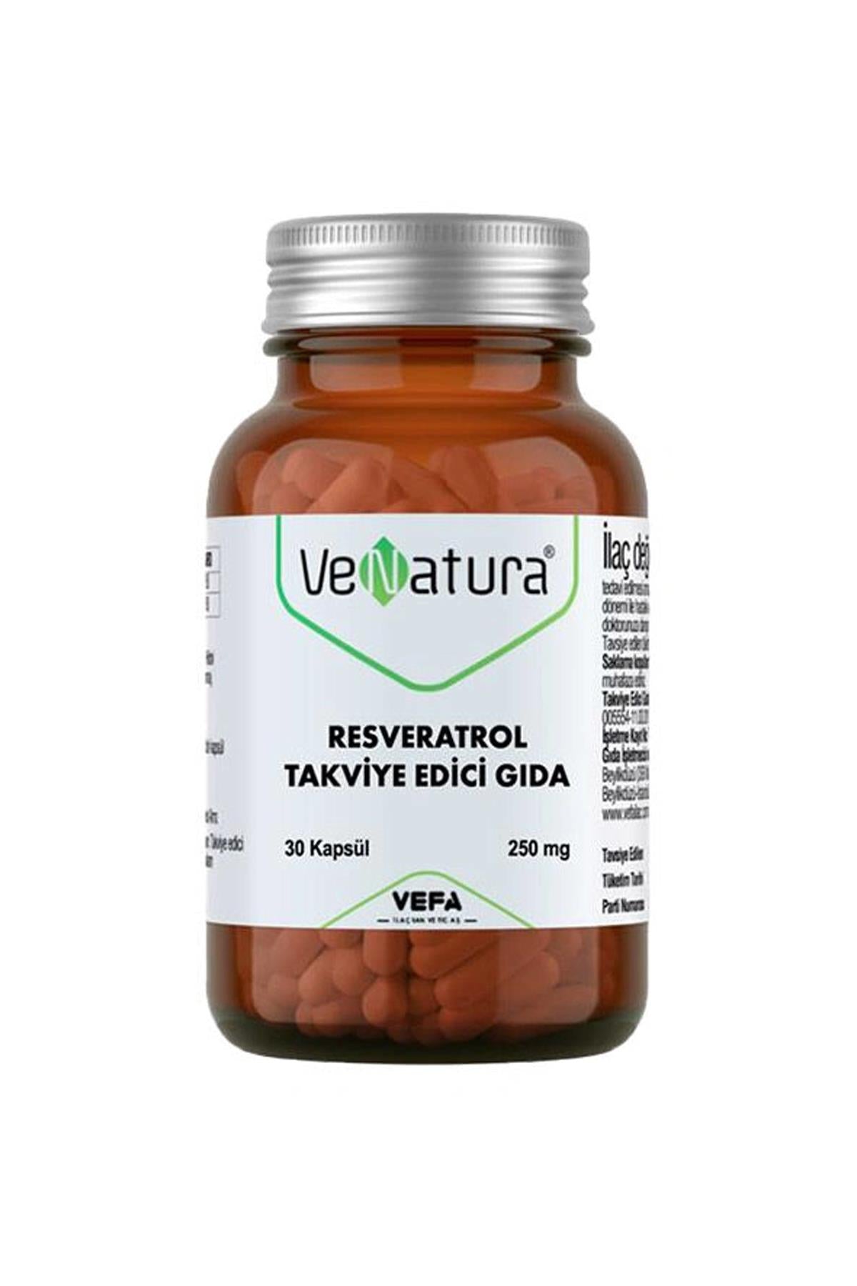 Venatura Resveratrol Takviye Edici Gıda 30 Kapsül