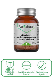 Venatura Vitamin B12 Odt Takviye Edici Gıda 90 Tablet