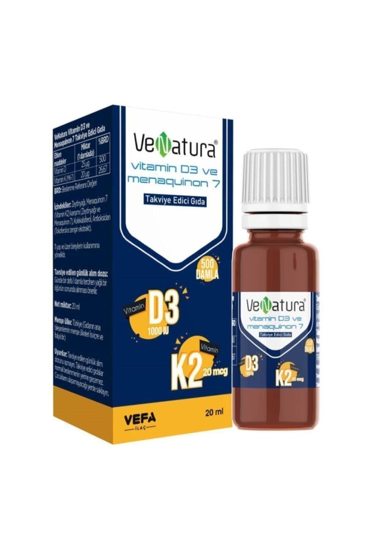 VeNatura - Vitamin D3 K2 Damla 20 ml