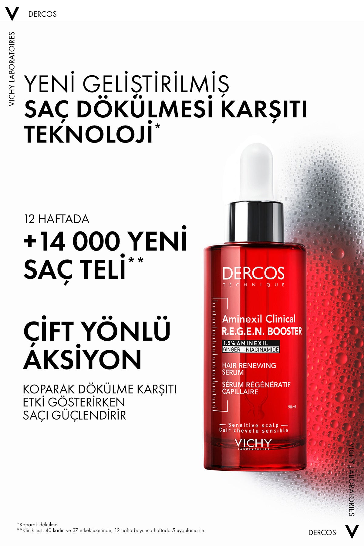 Vichy Aminexil R.E.G.E.N Booster Saç Dökülmesine Karşı Serum 90 ml