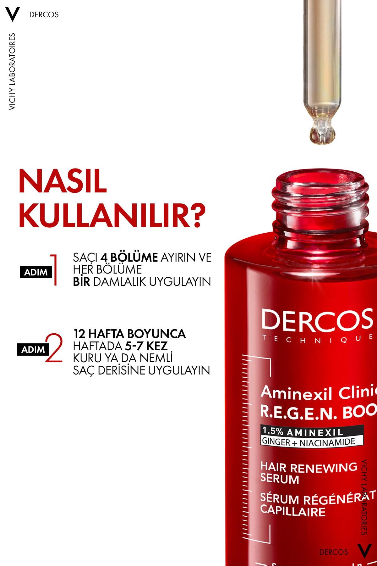 Vichy Aminexil R.E.G.E.N Booster Saç Dökülmesine Karşı Serum 90 ml