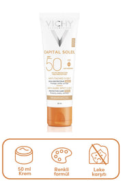 Vichy Capital Soleil Spf 50+ Anti Dark Spots Leke Karşıtı Renkli Güneş Kremi 50 ml