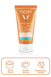 Vichy Capital Soleil SPF50 Güneş Koruyucu BB Emülsiyon 50 ml - Renkli