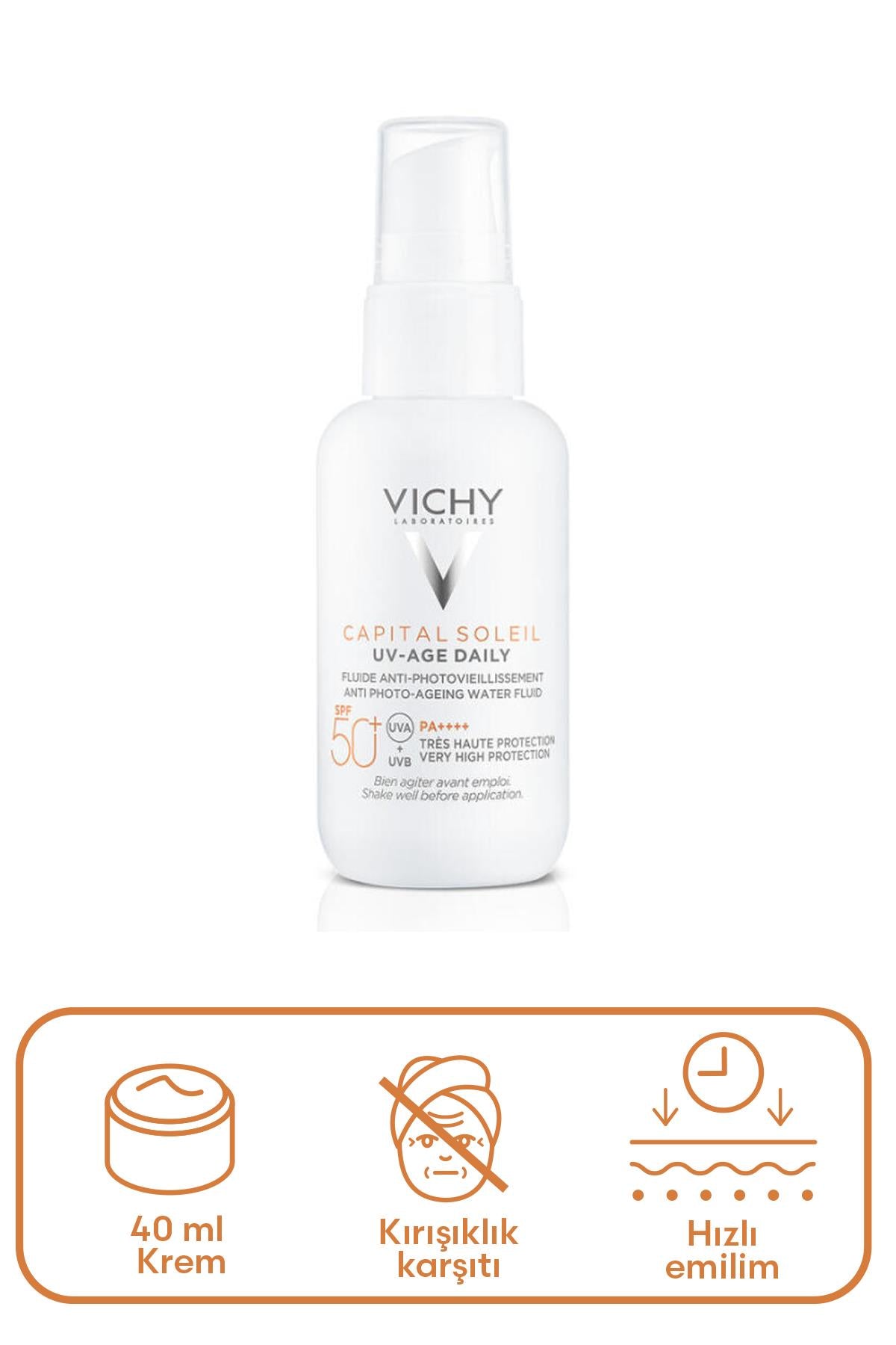Vichy Capital Soleil UV Yaşlanma Karşıtı Güneş Kremi SPF 50 40 ml