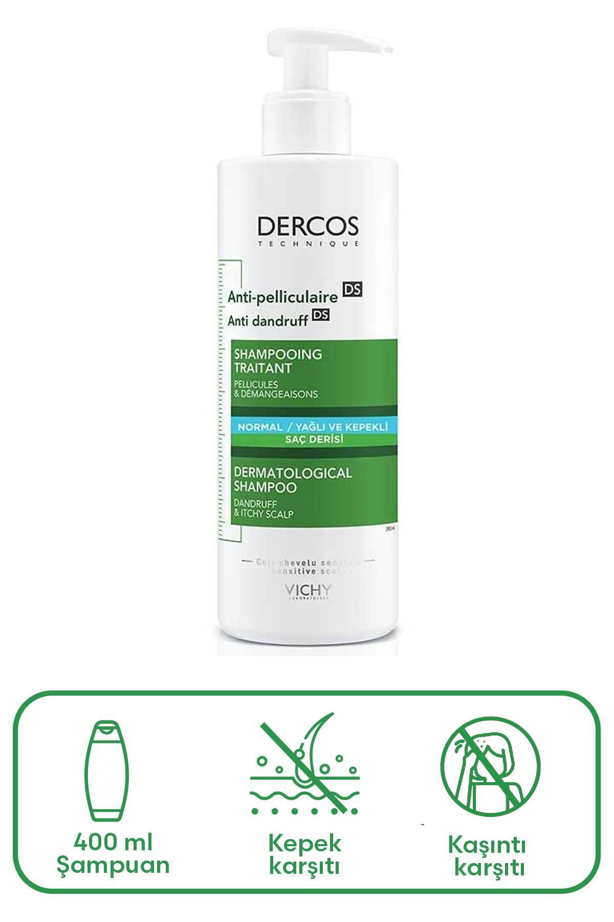 Vichy Dercos Anti Dandruff Kepek Karşıtı Şampuan 390 ml - Normal ve Yağlı Saçlar