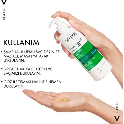Vichy Dercos Anti Dandruff Kepek Karşıtı Şampuan 390 ml - Normal ve Yağlı Saçlar