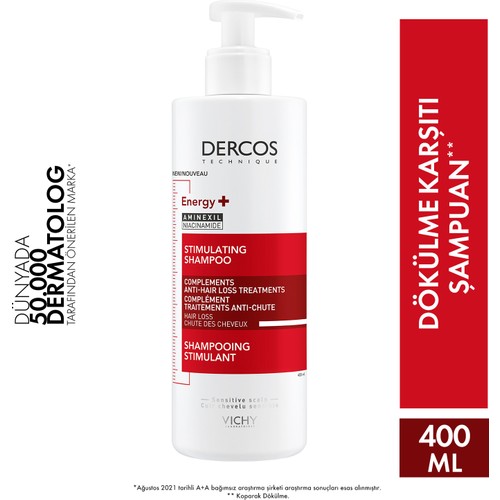 Vichy Dercos Energising Saç Dökülmesine Karşı Şampuan 400 ml