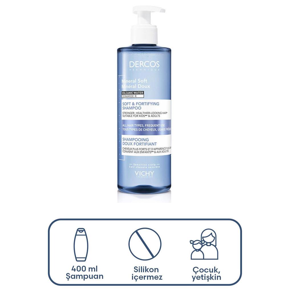 Vichy Dercos Mineral Soft Şampuan 400 ml