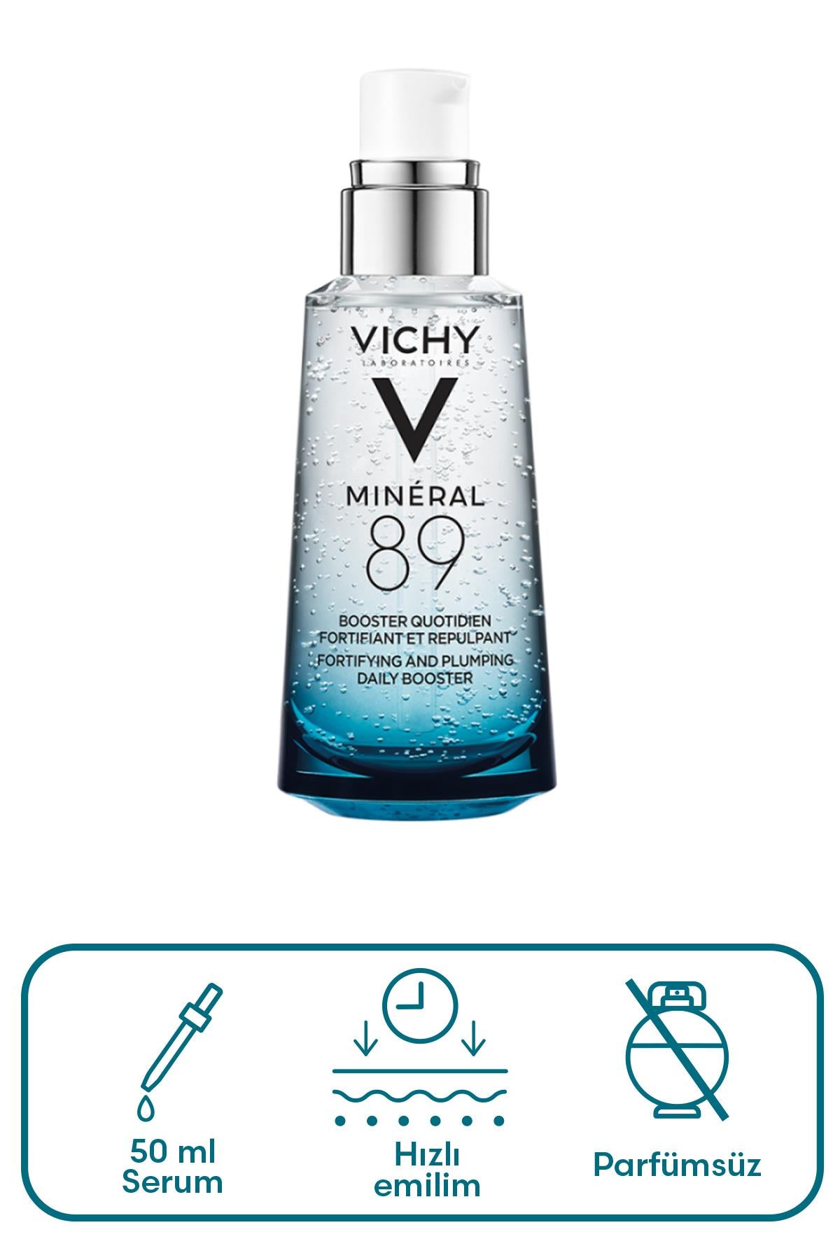 Vichy Mineral 89 Mineralizing Water + Hyaluronic Acid 50 ml Serum