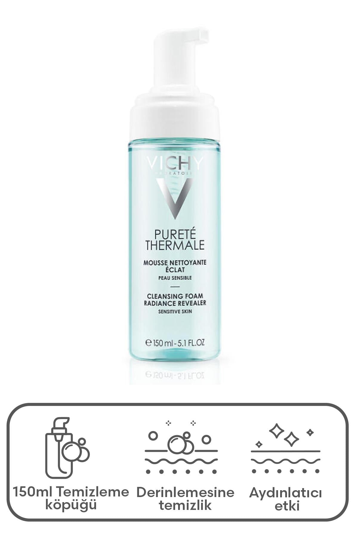 Vichy Purete Thermale Eau Moussant Temizleyici Köpük 150 ml