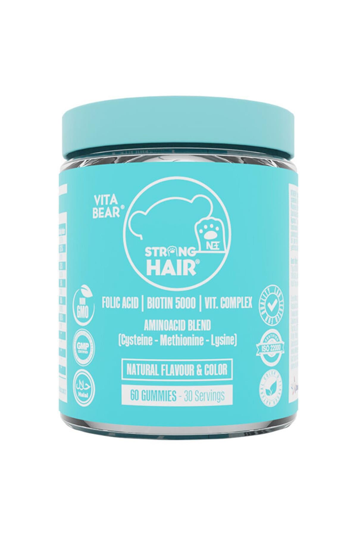 Vita Bear Strong Hair Gummy Vitamin 60 Adet