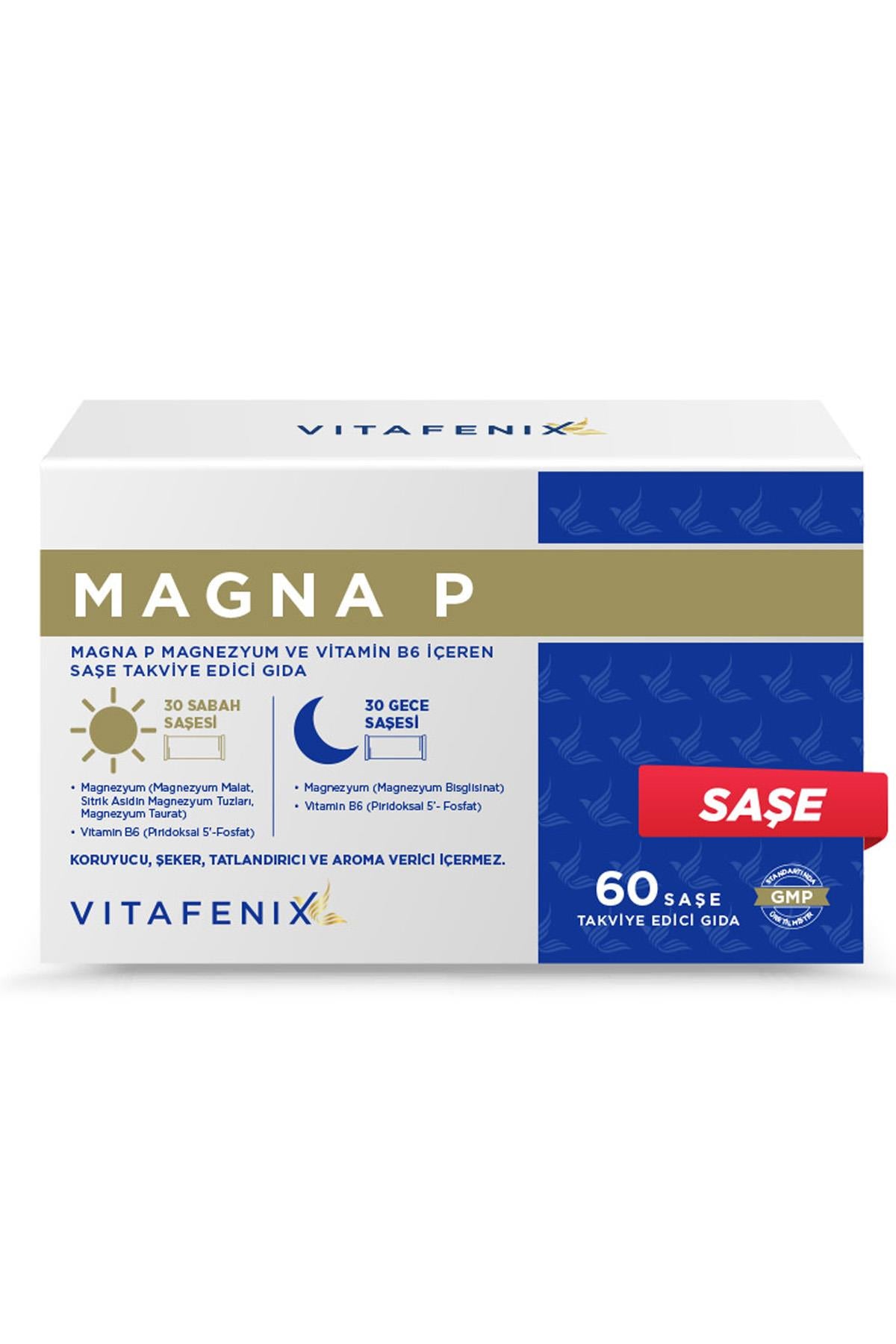 Vitafenix Magna P Magnezyum Takviyesi 60 Saşe